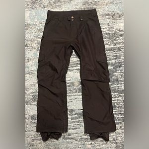 BURTON Snowpants L Dryride Cargo Insulated Vented Snowboard Ski Winter Black
